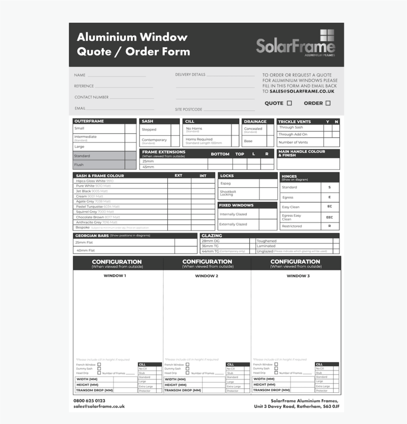 Aluminium Window Form